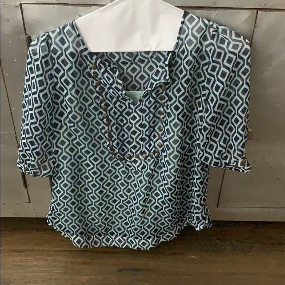 Blouse with under shirt combo